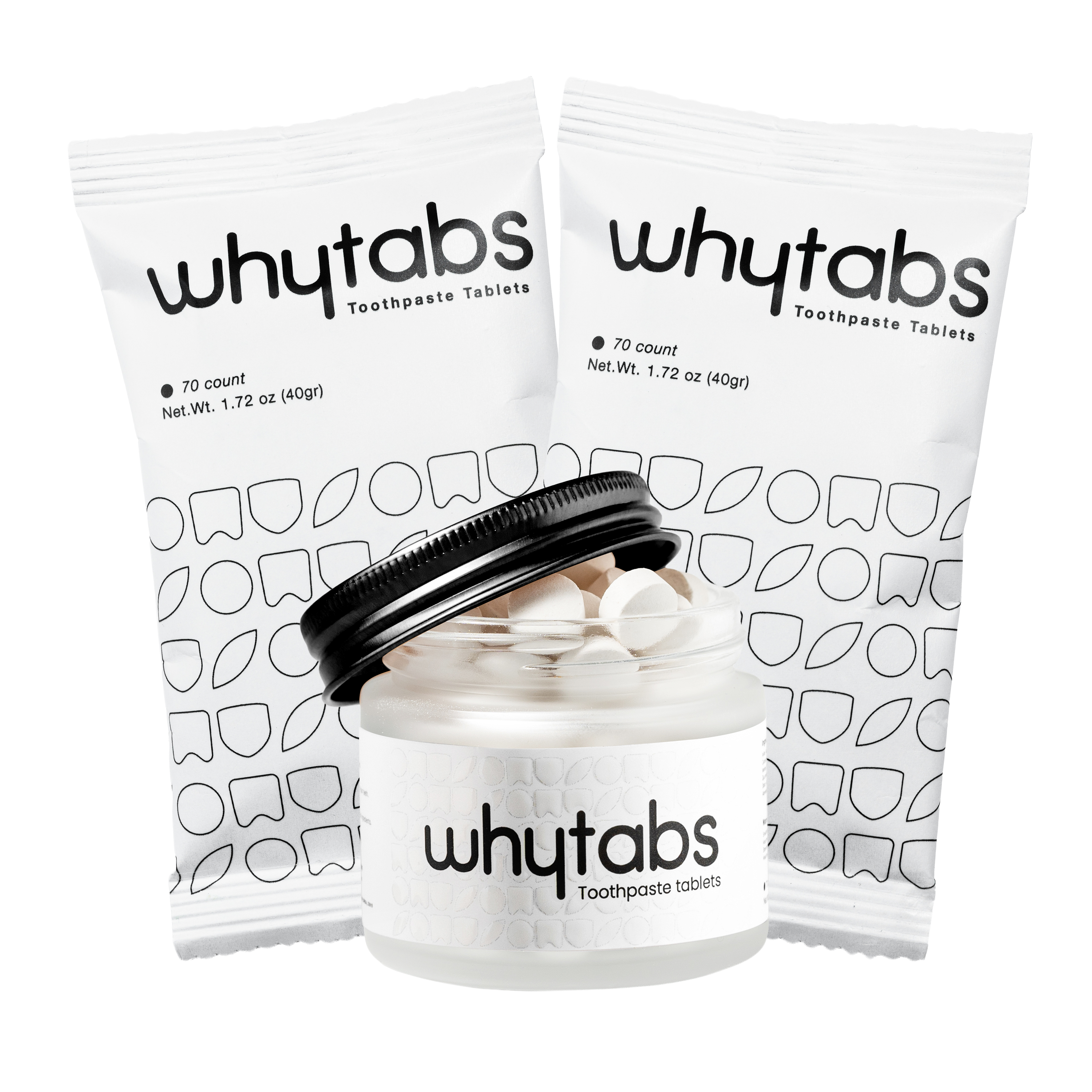 Whytabs Toothpaste Tablets Original Refill & Save Bundle