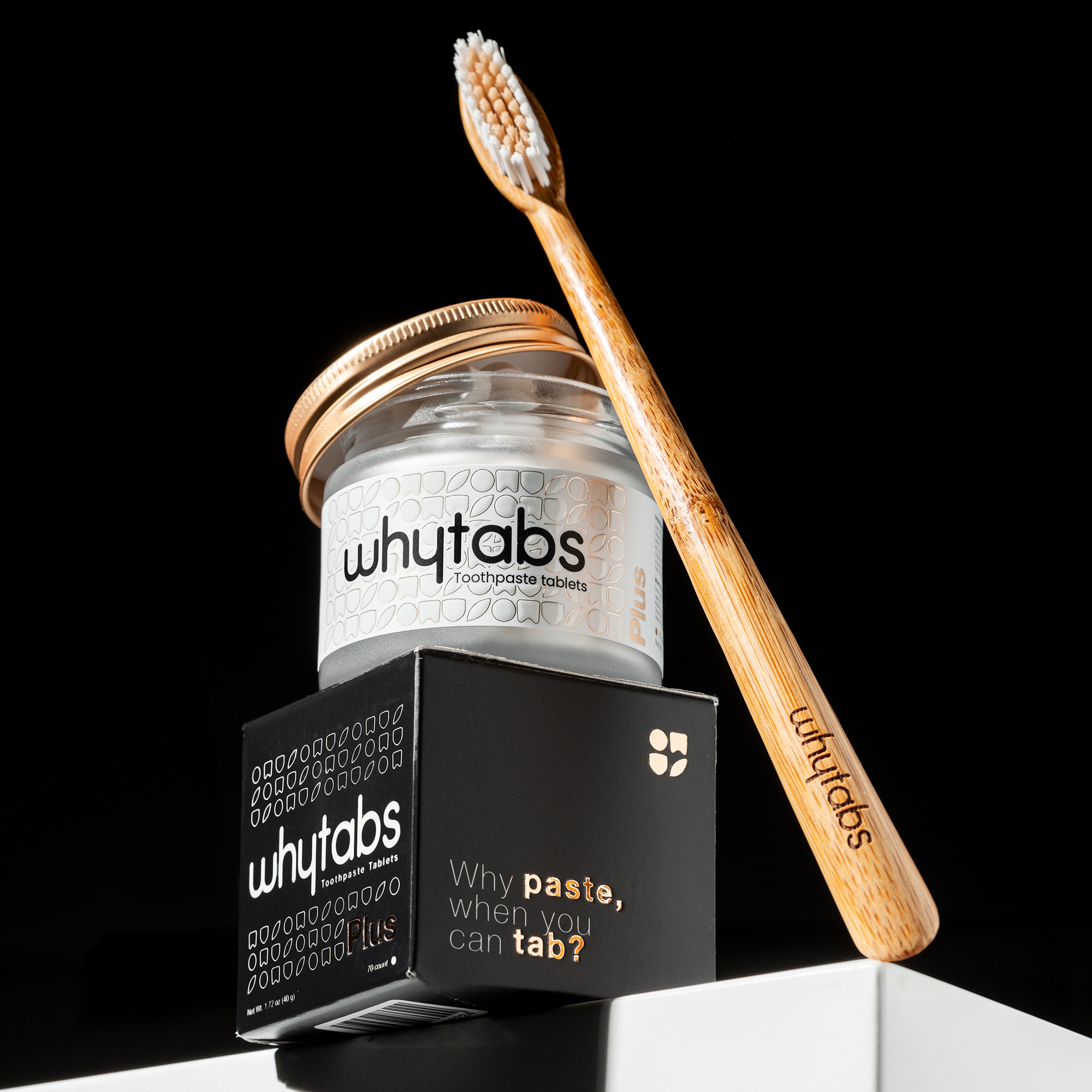 Whytabs Plus Toothpaste tablets | 70 tabs jar