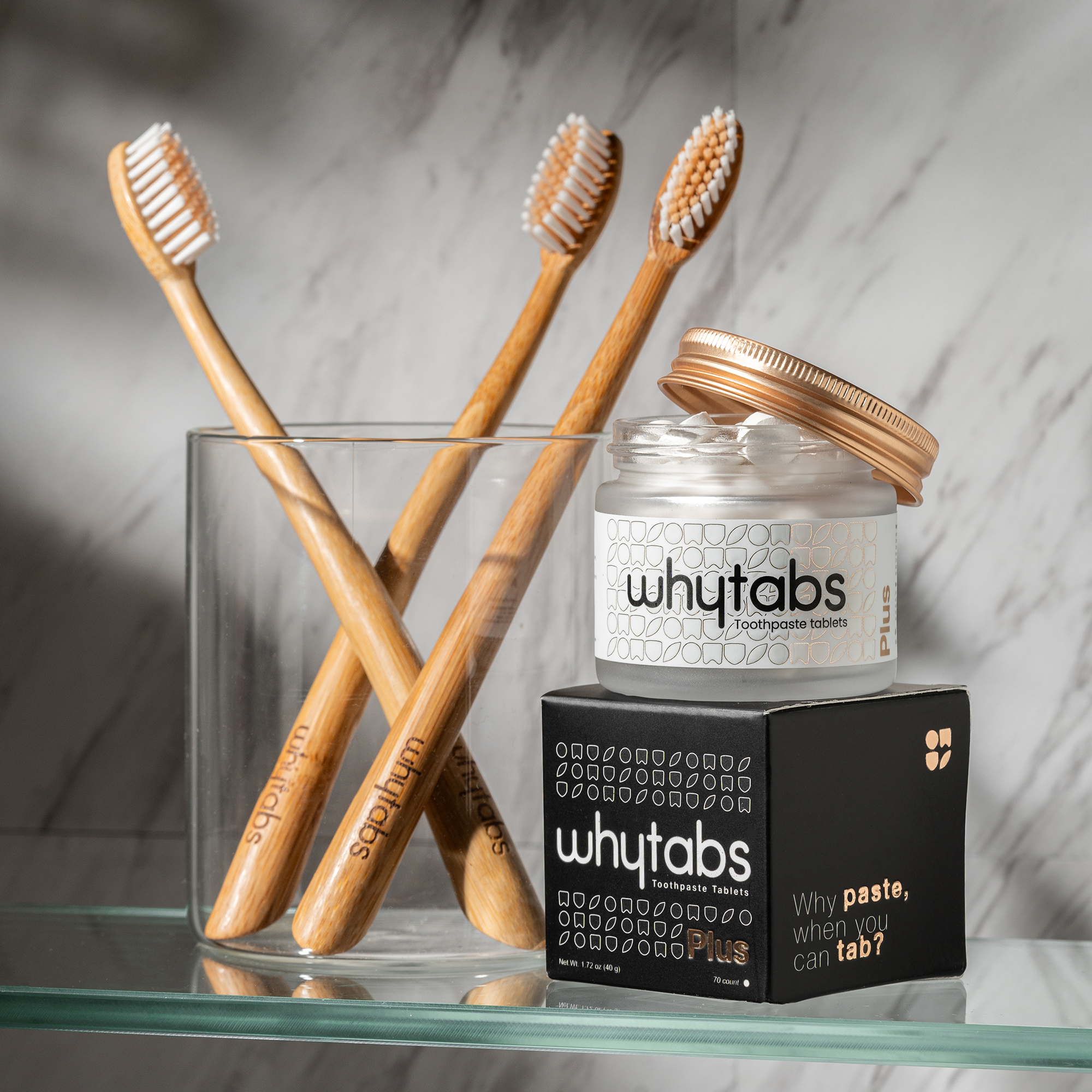 Whytabs Plus Toothpaste tablets | 70 tabs jar
